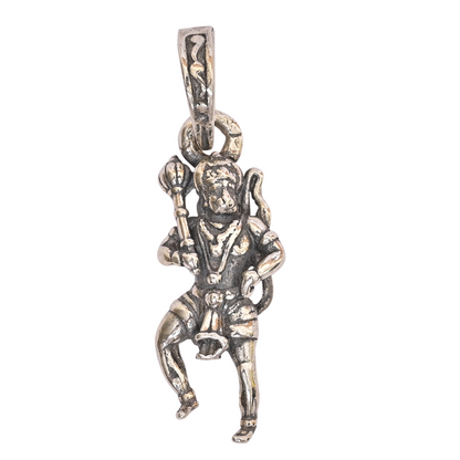 925 Pure Silver Hanuman Standing Pendant for Men, Women & Kids Divine God Pendant for Birthday, Anniversary, Special Occasion Gift (2x0.9 cm, 3g)