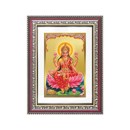 Diviniti 24K Gold Plated Lakshmi (Classic) Divine Wall Frame for Home Mandir & Office Decor | Luxury Spiritual Gift