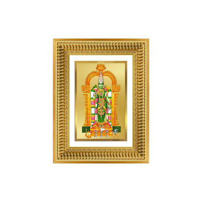 Diviniti 24K Gold Plated Meenakshi Amman (Classic) Divine Wall Frame for Home Mandir & Office Decor | Luxury Spiritual Gift