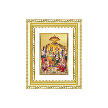 Diviniti 24K Gold Plated Ram Darbar Divine Wall and Table Top Frame for Home Mandir & Office Decor | Luxury Spiritual Gift