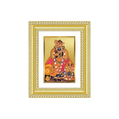 Diviniti 24K Gold Plated Banke Bihari Ji (Classic) Divine Wall and Table Top Frame for Home Mandir & Office Decor | Luxury Spiritual Gift