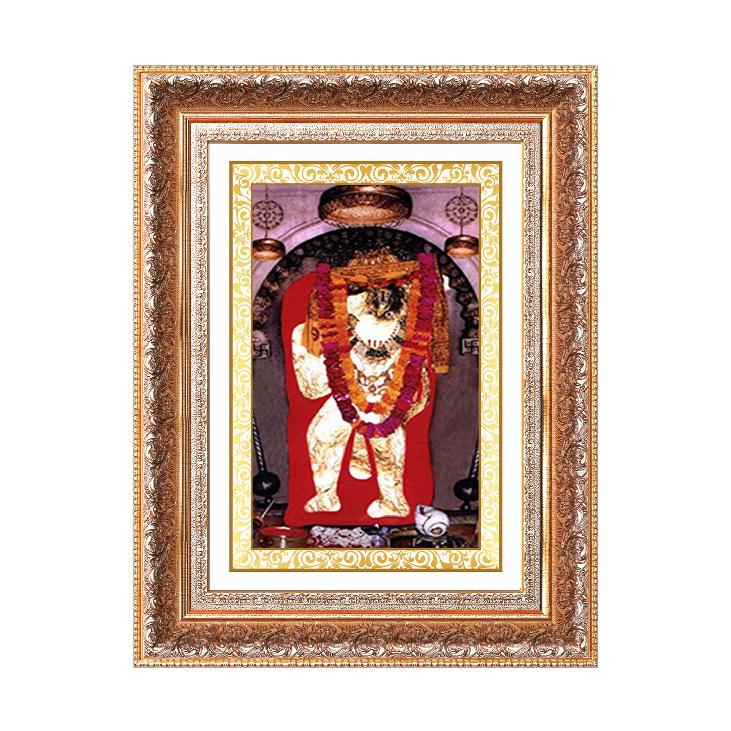 Mehandipur Balaji | Divine Hanuman of Healing and Protection Wall Photo Frame in 24K Gold Plated Foil