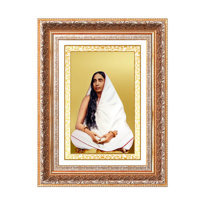 Holy Mother Sarada Devi | Divine Consort of Sri Ramakrishna Wall Photo Frame in 24K Gold Plated Foil