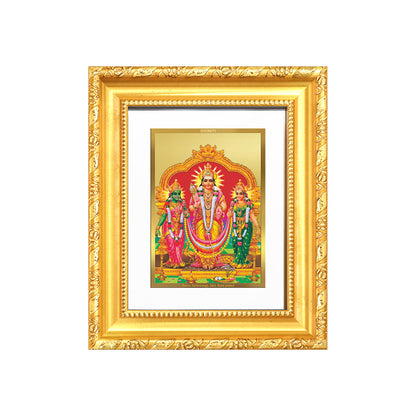 Diviniti 24K Gold Plated Murugan Velli |Divine Table Top Frame for Home Mandir & Office Decor | Luxury Spiritual Gift