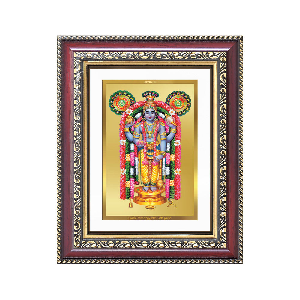 Diviniti 24K Gold Plated Guru Vayurappan (Classic) Sacred Sikh Wall and Table Top Frame for Home Decor & Office Ambiance | Premium Spiritual Gift
