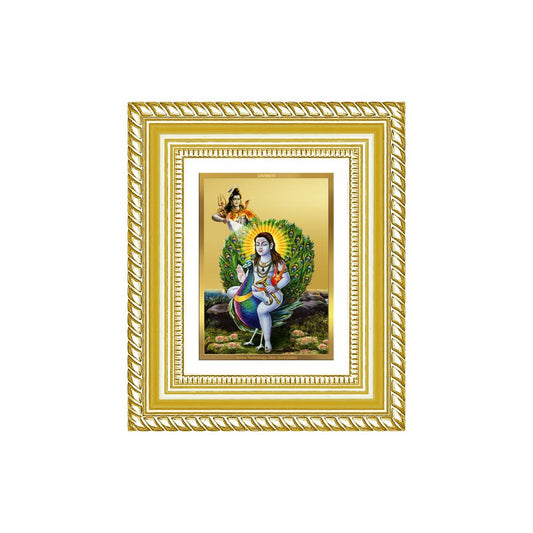 Diviniti 24K Gold Plated Baba Balak Nath Divine Table Top Frame for Home Mandir & Office Decor | Luxury Spiritual Gift
