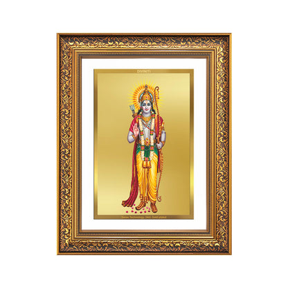 Diviniti 24K Gold Plated Ram Ji (Classic) Divine Wall Frame for Home Mandir & Office Decor | Luxury Spiritual Gift