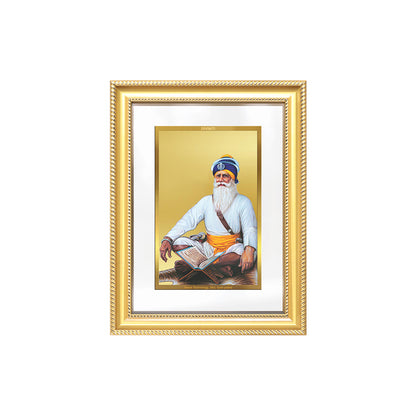 Diviniti 24K Gold Plated Baba Deep Singh Sacred Sikh Wall Frame for Home Decor & Office Ambiance | Premium Spiritual Gift