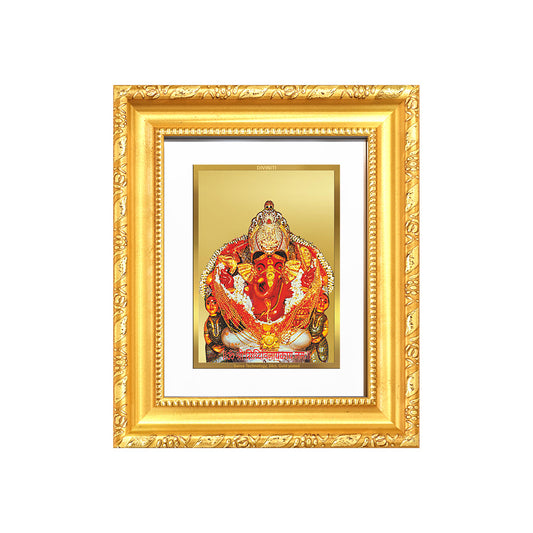 Diviniti 24K Gold Plated Siddhi Vinayak |Divine Table Top Frame for Home Mandir & Office Decor | Luxury Spiritual Gift