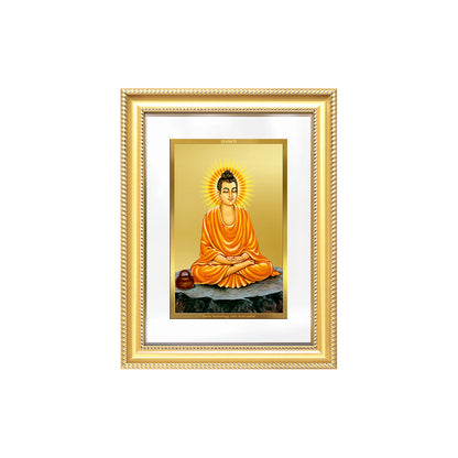 Diviniti 24K Gold Plated Buddha (Classic) Divine Wall Frame for Home Mandir & Office Decor | Luxury Spiritual Gift