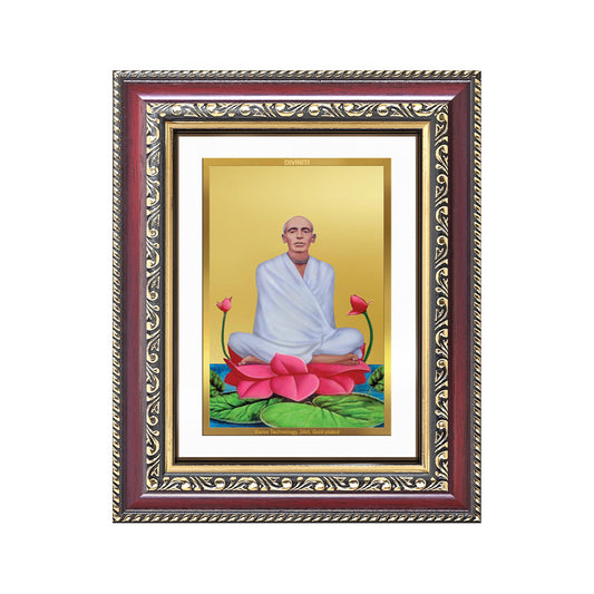 Diviniti 24K Gold Plated Ram Thakur (Classic) Divine Wall and Table Top Frame for Home Mandir & Office Decor | Luxury Spiritual Gift