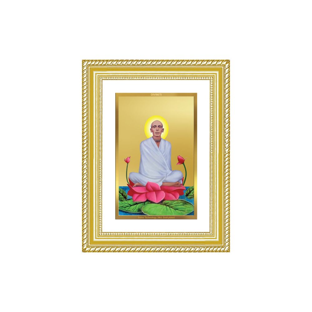 Diviniti 24K Gold Plated Ram Thakur (Classic) Divine Wall Frame for Home Mandir & Office Decor | Luxury Spiritual Gift