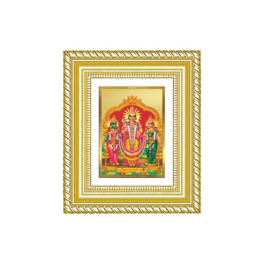 Diviniti 24K Gold Plated Murugan Velli Divine Table Top Frame for Home Mandir & Office Decor | Luxury Spiritual Gift