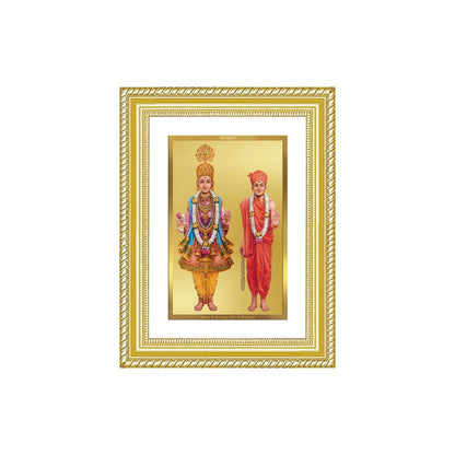 Diviniti 24K Gold Plated Swaminarayan (Classic) Divine Wall Frame for Home Mandir & Office Decor | Luxury Spiritual Gift