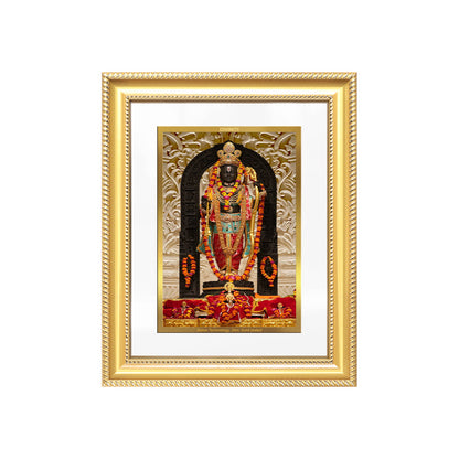 Diviniti 24K Gold Plated Ram Lalla (Classic) Divine Wall Frame for Home Mandir & Office Decor | Luxury Spiritual Gift