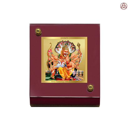 Lord Narasimha | The Fierce Protector Car Dashboard Frame in 24K Gold Plated Foil
