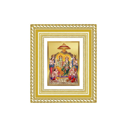 Diviniti 24K Gold Plated Ram Darbar Divine Table Top Frame for Home Mandir & Office Decor | Luxury Spiritual Gift