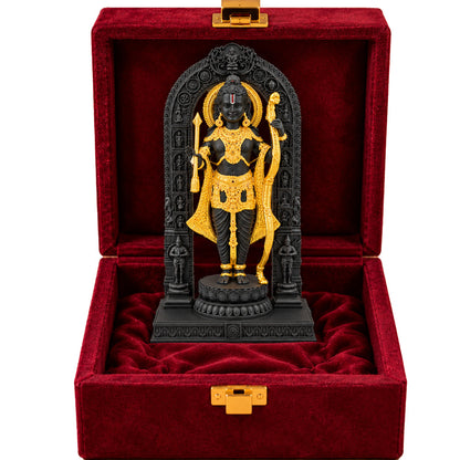 24K Gold-Plated Ram Lalla Idol | Premium Gift Box | 18x10 CM