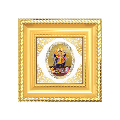 Lord Vishvakarma | Divine Architect Royal Tabletop Photo Frame in 24K Gold Plated Foil