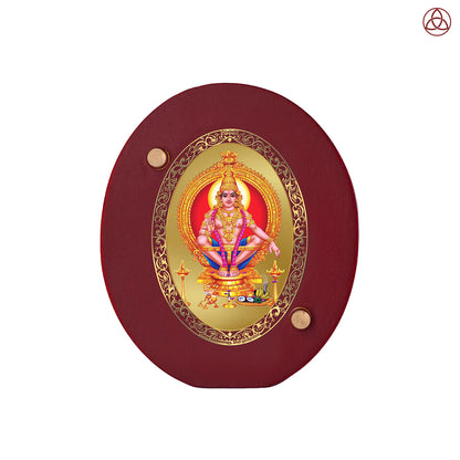 Ayyappan Car Dashboard & Tabletop Photo Frame in 24K gold plated royal foil