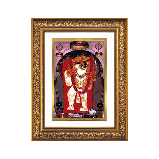Diviniti 24K Gold Plated Mehndipur Balaji (Classic) Divine Wall Frame for Home Mandir & Office Decor | Luxury Spiritual Gift