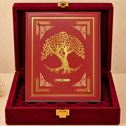24K Gold-Plated Tree of Life MDF Frame | Premium Gift Box | 12x18 CM