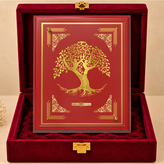 24K Gold-Plated Tree of Life MDF Frame | Premium Gift Box | 12x18 CM