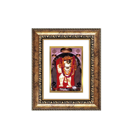 Diviniti 24K Gold Plated Mehndipur Balaji Divine Table Top Frame for Home Mandir & Office Decor | Luxury Spiritual Gift