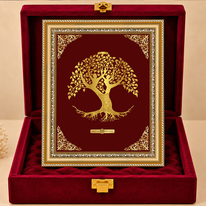 24K Gold-Plated Tree of Life Frame | Premium Gift Box | 12x18 CM