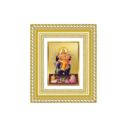 Diviniti 24K Gold Plated Vishvakarma Divine Table Top Frame for Home Mandir & Office Decor | Luxury Spiritual Gift