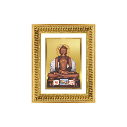 Diviniti 24K Gold Plated Mahavir (Classic) Divine Wall Frame for Home Mandir & Office Decor | Luxury Spiritual Gift