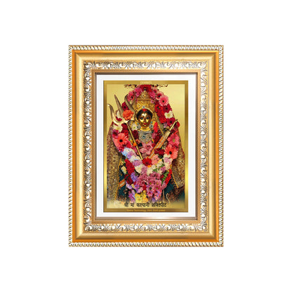 Diviniti 24K Gold Plated Katyayani Mata (Classic) Divine Wall Frame for Home Mandir & Office Decor | Luxury Spiritual Gift