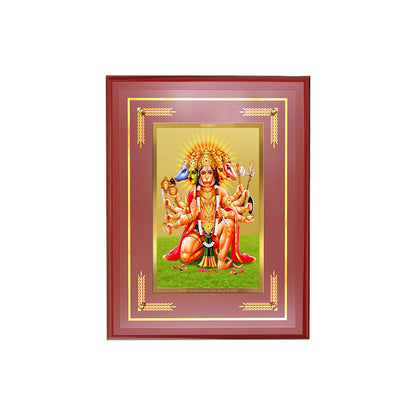 Diviniti 24K Gold Plated Panchmukhi Hanuman Blessing Tabletop Photo Frame | Protection, Strength & Divine Power