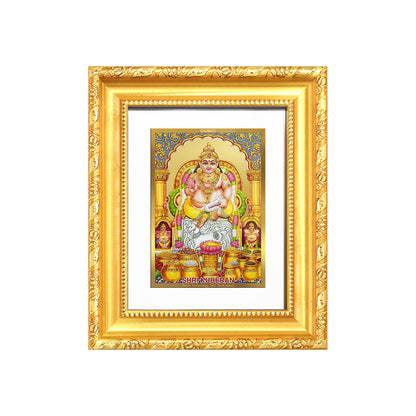 Diviniti 24K Gold Plated Kuber |Divine Table Top Frame for Home Mandir & Office Decor | Luxury Spiritual Gift