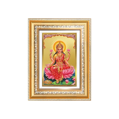 Diviniti 24K Gold Plated Lakshmi (Classic) Divine Wall Frame for Home Mandir & Office Decor | Luxury Spiritual Gift