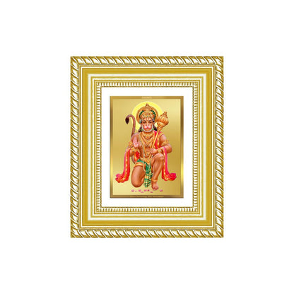 Diviniti 24K Gold Plated Hanuman With Blessings Divine Table Top Frame for Home Mandir & Office Decor | Luxury Spiritual Gift