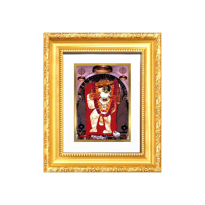Diviniti 24K Gold Plated Mehndipur Balaji |Divine Table Top Frame for Home Mandir & Office Decor | Luxury Spiritual Gift