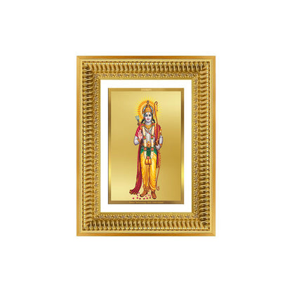 Diviniti 24K Gold Plated Ram Ji (Classic) Divine Wall Frame for Home Mandir & Office Decor | Luxury Spiritual Gift
