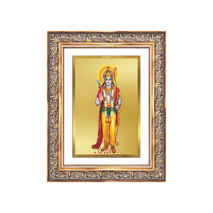 Diviniti 24K Gold Plated Ram Ji (Classic) Divine Wall Frame for Home Mandir & Office Decor | Luxury Spiritual Gift