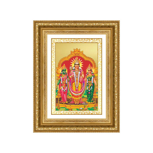 Diviniti 24K Gold Plated Murugan Velli (Classic) Divine Wall Frame for Home Mandir & Office Decor | Luxury Spiritual Gift
