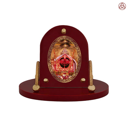 Salasar Balaji | Divine Hanuman Ji 24K Gold Plated Photo Frame for Car Dashboard, Home Décor & Tabletop | Blessings of Strength, Protection & Faith