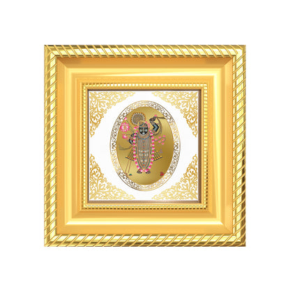 Srinath Ji | Divine Krishna Form Royal Tabletop Photo Frame in 24K Gold Plated Foil