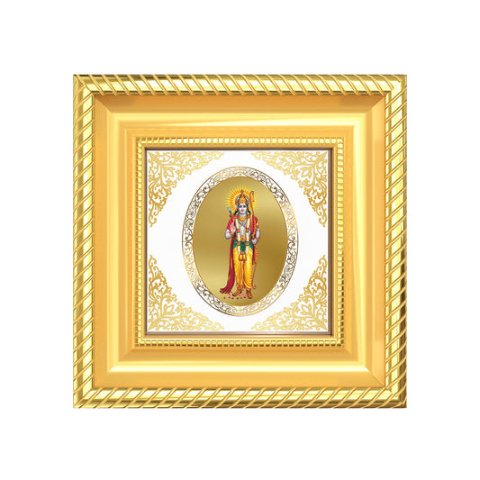 Lord Ram | Divine Hindu God Royal Tabletop Photo Frame in 24K Gold Plated Foil