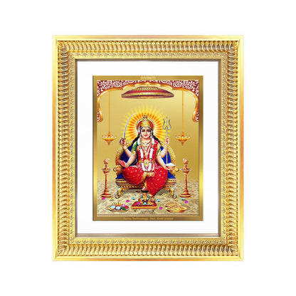 Diviniti 24K Gold Plated Santoshi Mata (Classic) Divine Wall Frame for Home Mandir & Office Decor | Luxury Spiritual Gift