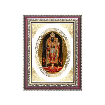 Ram Lalla | Divine Child Form Wall & Tabletop Royal Photo Frame in 24K Gold Plated Foil