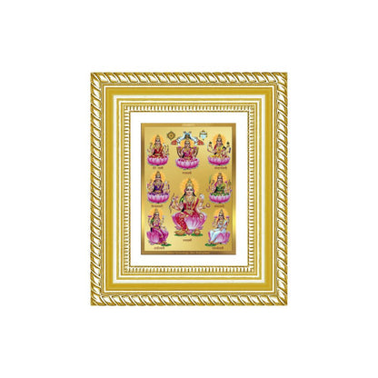 Diviniti 24K Gold Plated Ashtalakshmi Divine Table Top Frame for Home Mandir & Office Decor | Luxury Spiritual Gift