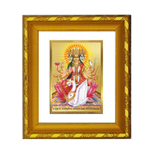 Load image into Gallery viewer, DIVINITI 24K Gold Plated Gayatri Mata Wall Photo Frame For Living Room, Gift, Puja (15.0 X 13.0 CM)
