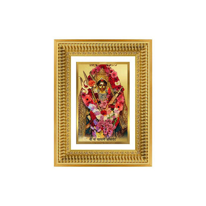 Diviniti 24K Gold Plated Katyayani Mata (Classic) Divine Wall Frame for Home Mandir & Office Decor | Luxury Spiritual Gift