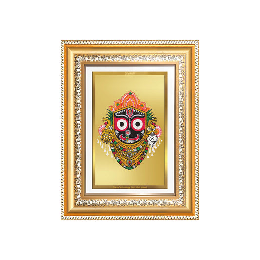 Diviniti 24K Gold Plated Jagannath (Classic) Divine Wall Frame for Home Mandir & Office Decor | Luxury Spiritual Gift