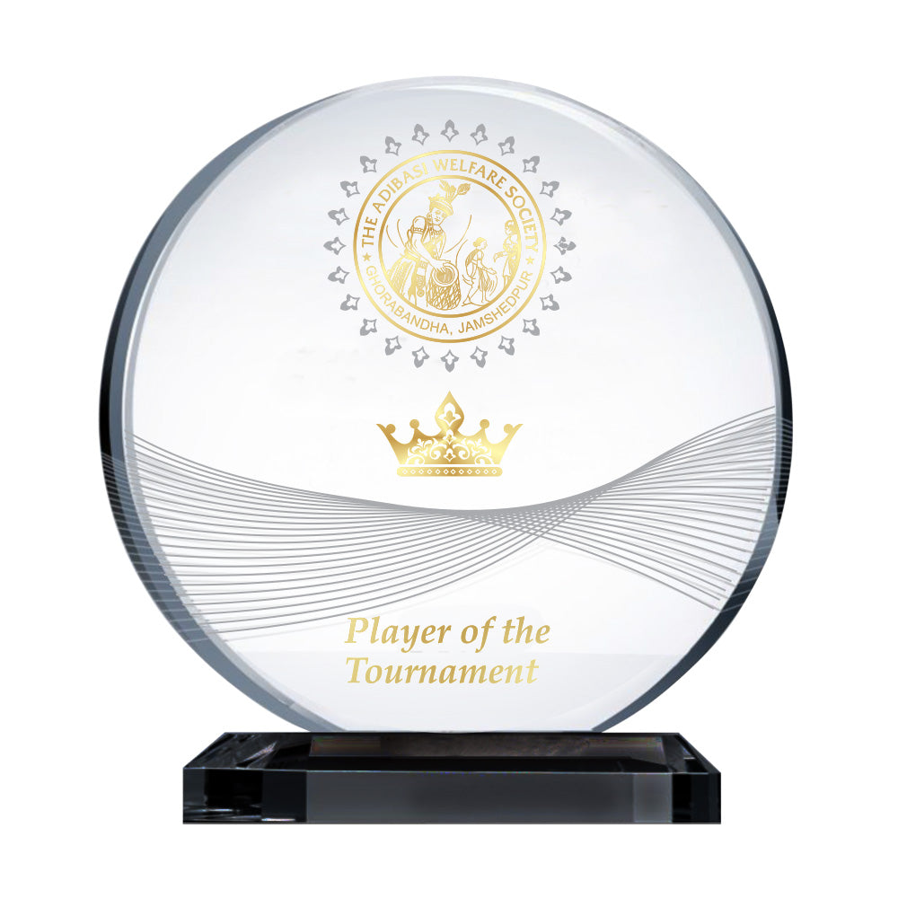 Diviniti Crystal Golf Trophy | Premium Golf Award | Elegant Sports Trophy for Tournaments & Champions